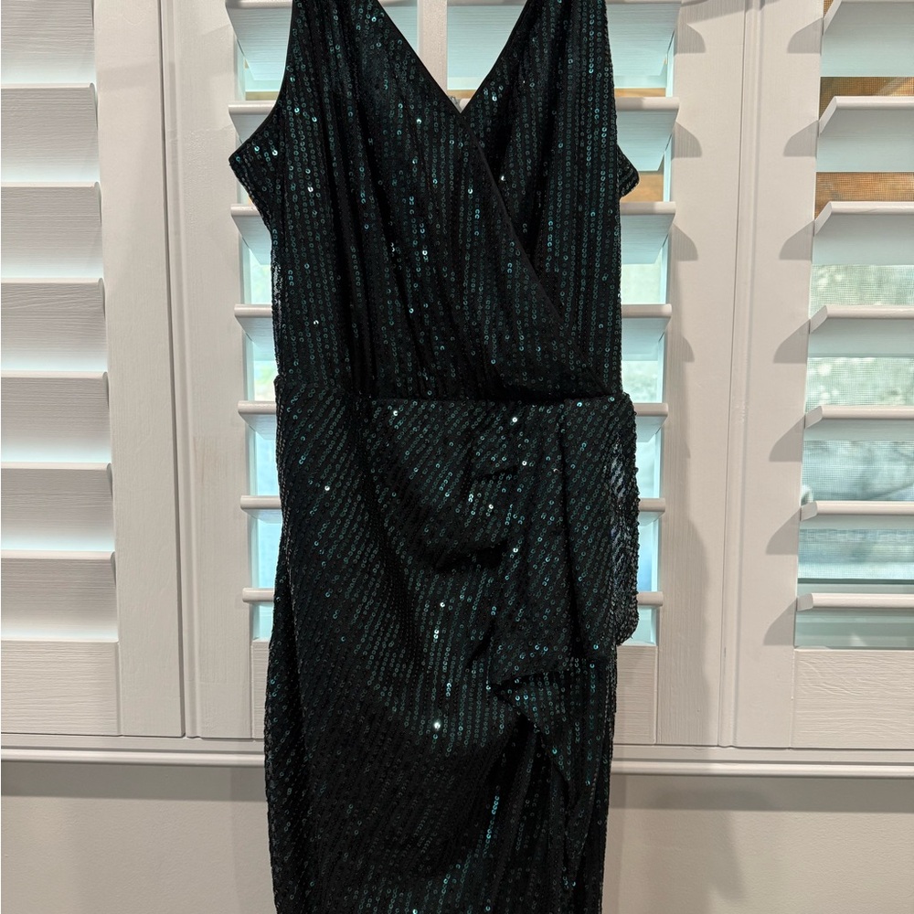 Elegant Black Sequin Dress